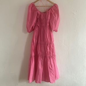 NICHOLAS
Henna tiered gathered cotton-poplin midi dress